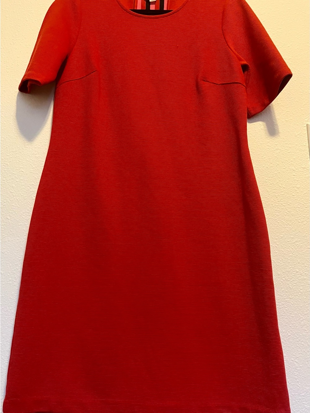 Boden Red Short-Sleeve Shift Dress
